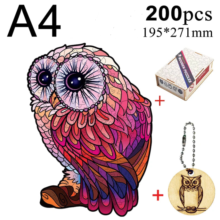 Puzzle en bois animal