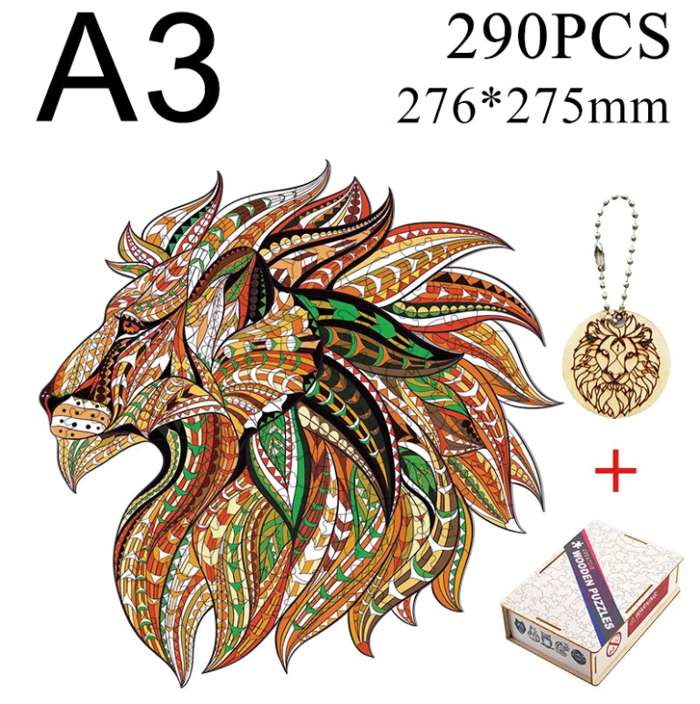 Puzzle en bois animal