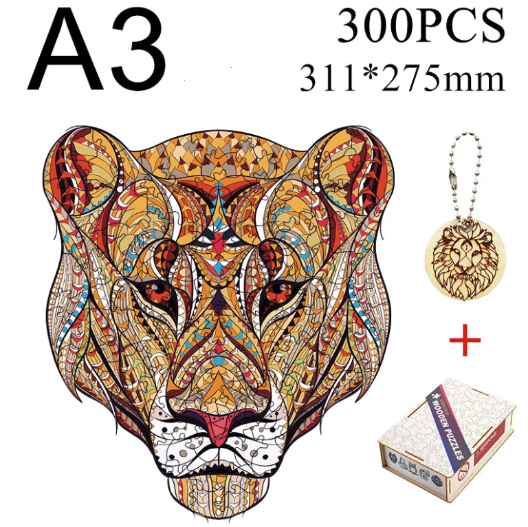 Puzzle en bois animal