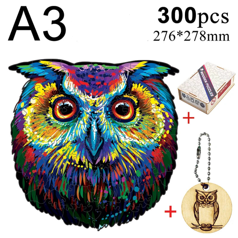 Puzzle en bois animal
