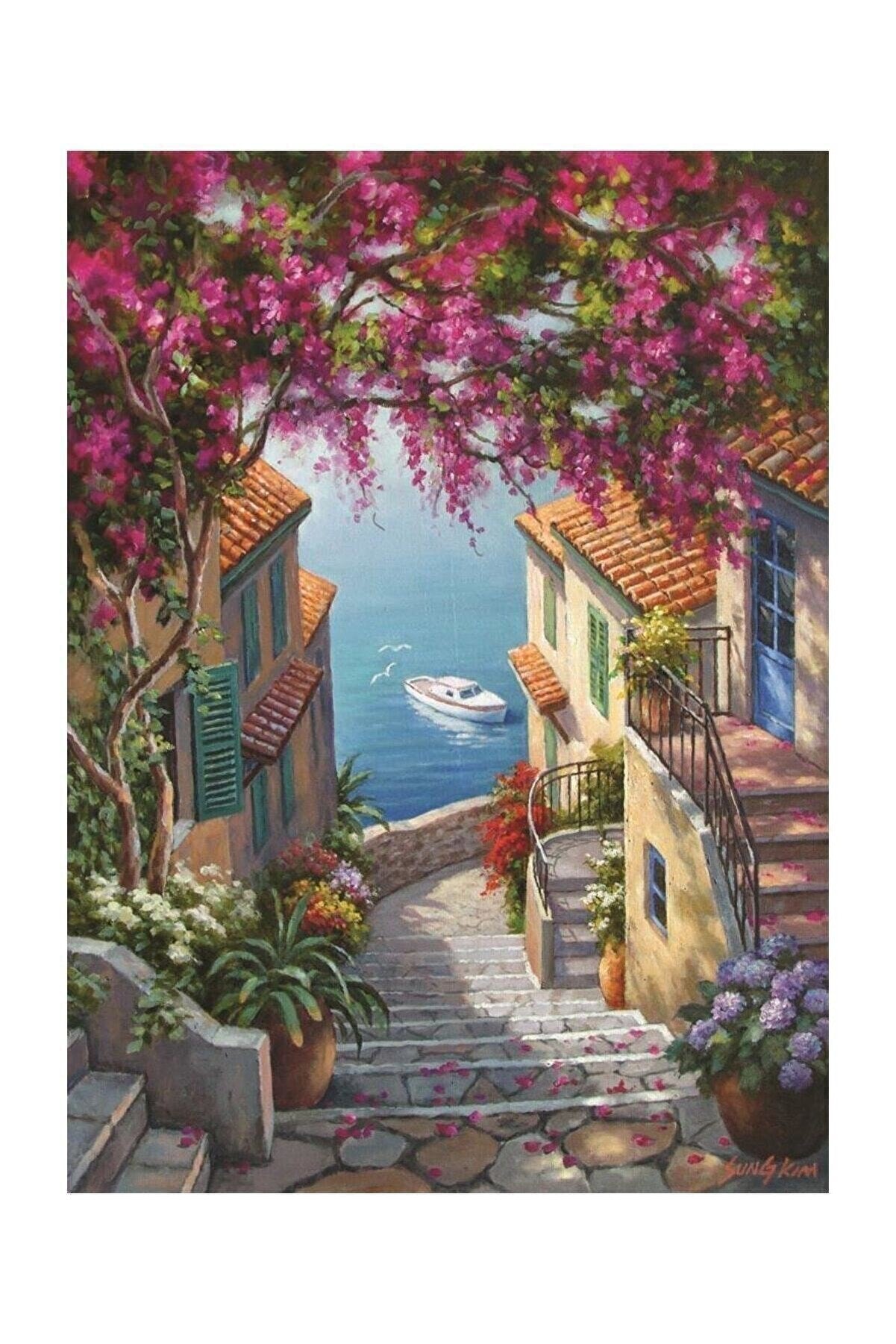 Puzzle escalier ver la mer