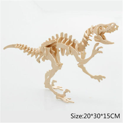 Puzzle 3d en bois dinosaure