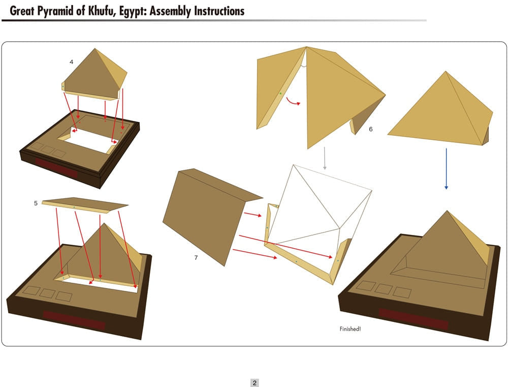 Puzzle 3d pyramide egypte