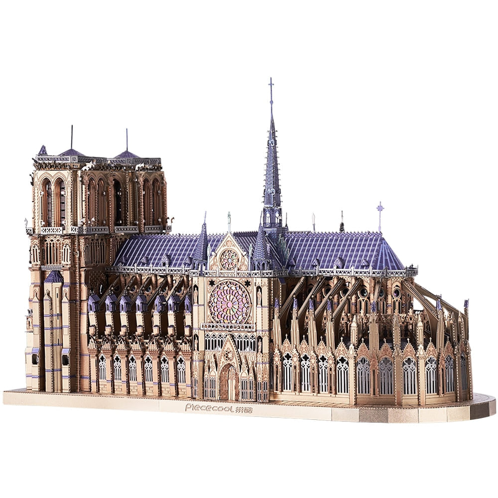 Puzzle 3d notre-dame de paris illuminée