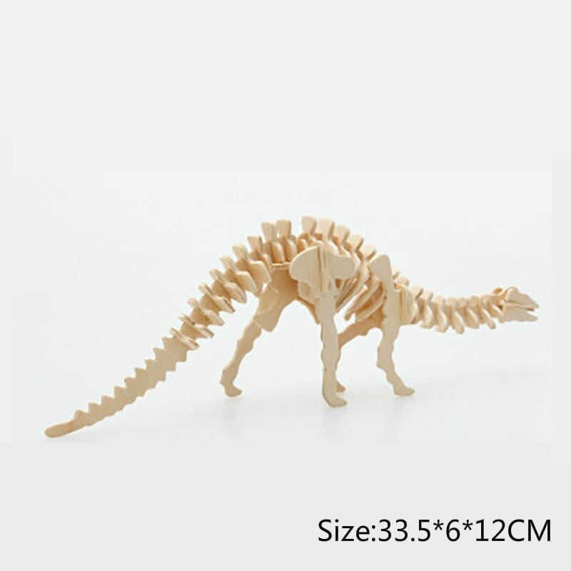 Puzzle 3d en bois dinosaure