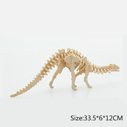 Puzzle 3d en bois dinosaure