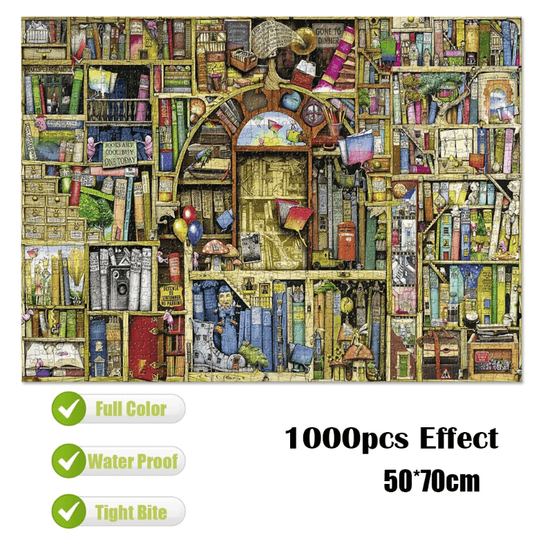 Puzzle 1000 pièces bibliothèque