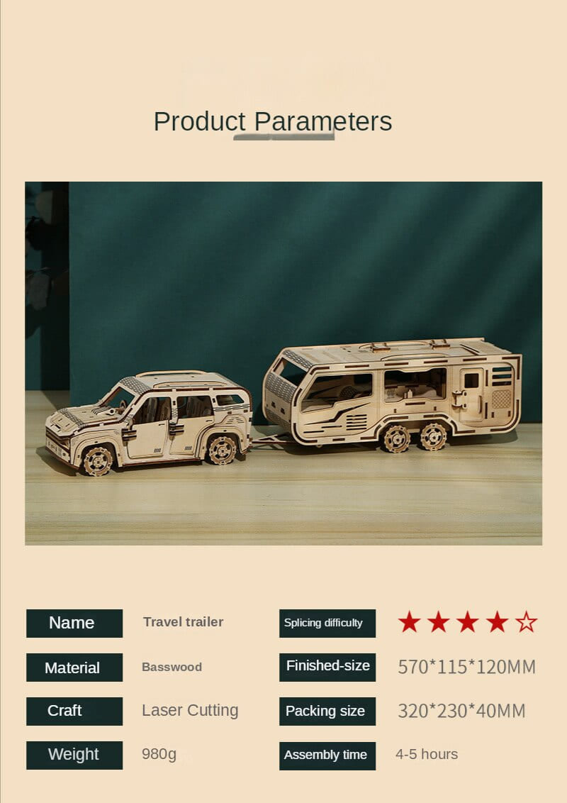 camping car puzzle 3d