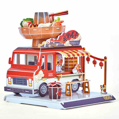 Puzzle 3d food truck