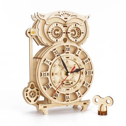 Horloge puzzle en bois