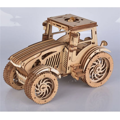 Puzzle bois tracteur 3d