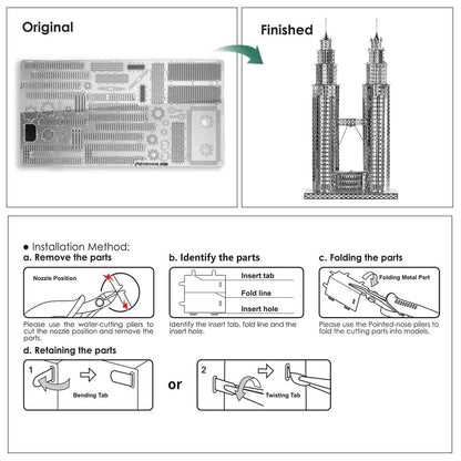 Puzzle 3d twin towers