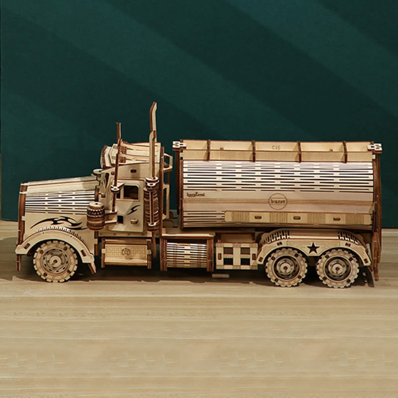 Puzzle 3d bois camion