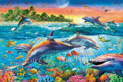 Puzzle 500 pieces dauphin