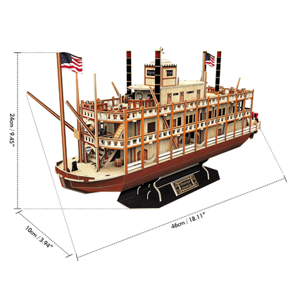 3d puzzle mississippi steamboat