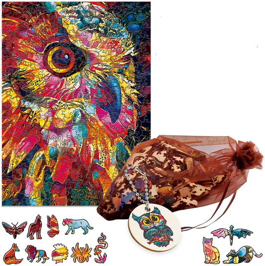 Puzzle peinture hibou