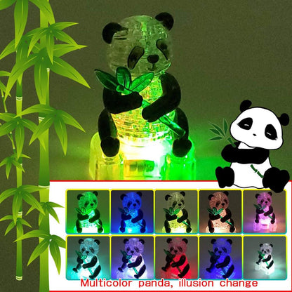 Puzzle 3d crystal panda