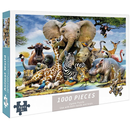 Puzzle 1000 pièces animaux sauvages