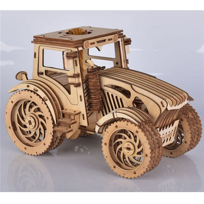 Puzzle 3d bois tracteur