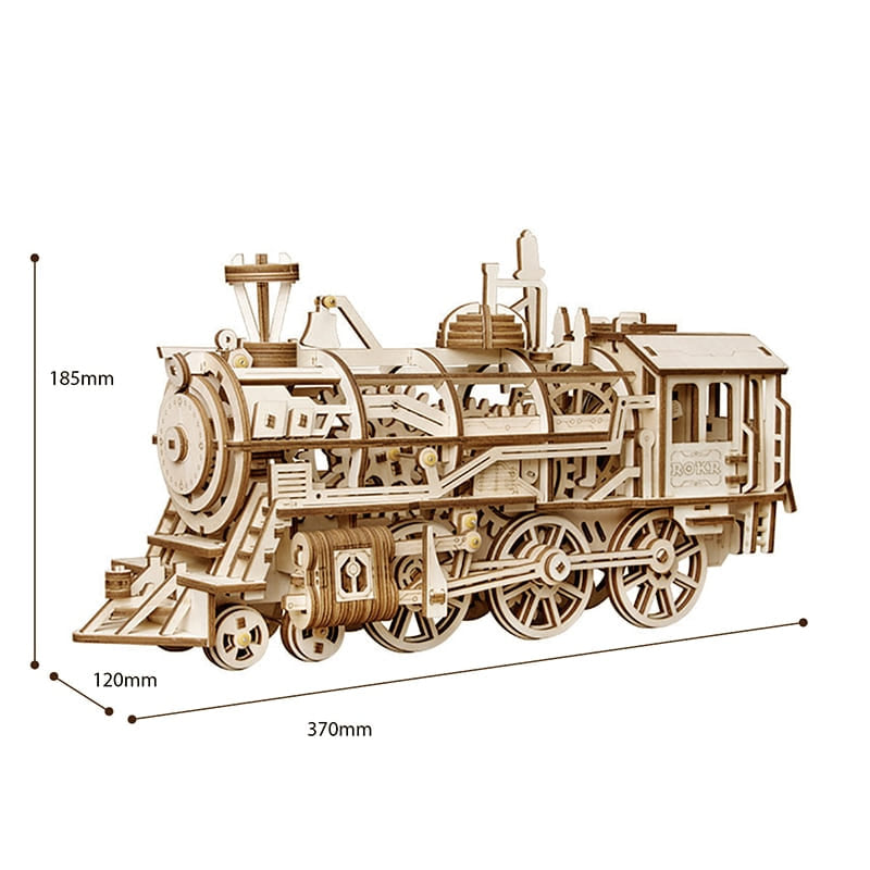 puzzle bois locomotive 3d