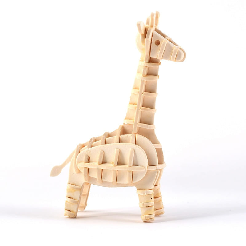 Puzzle 3d bois girafe