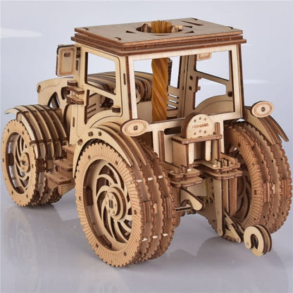 Puzzle 3d bois tracteur