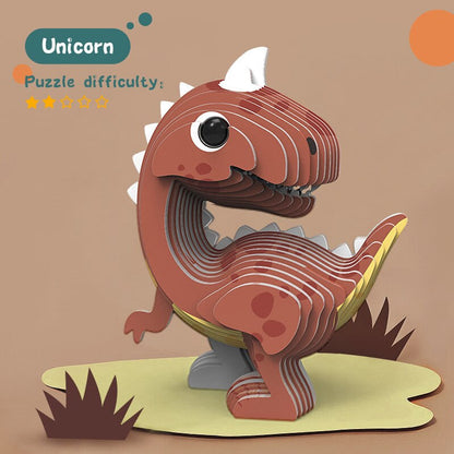 Puzzle 3d carton animaux