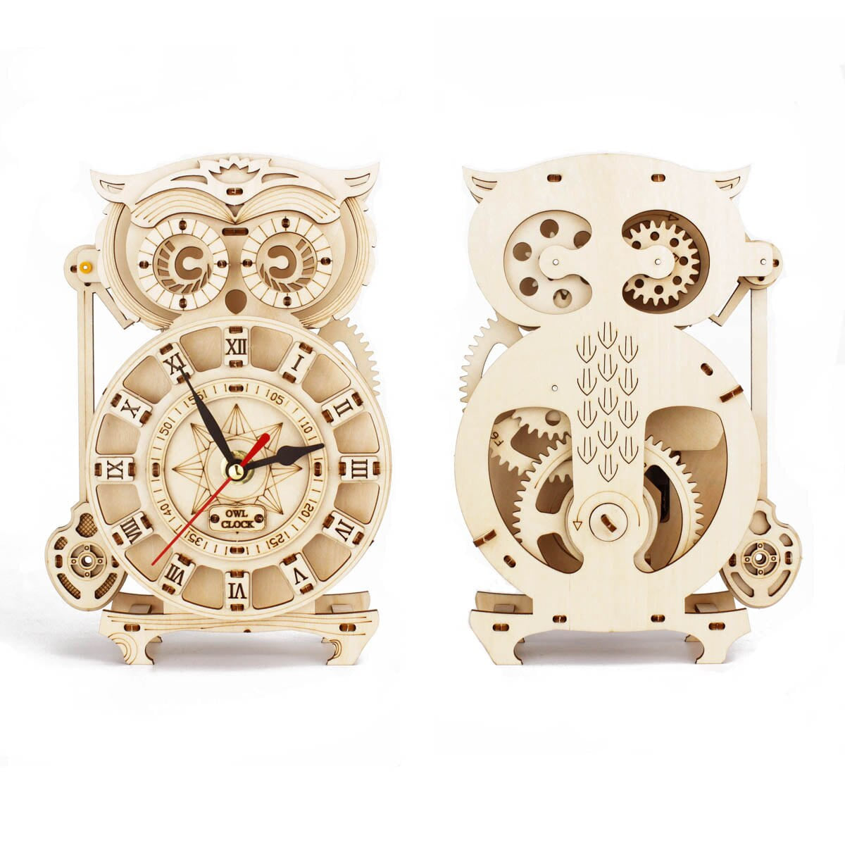 Horloge puzzle en bois