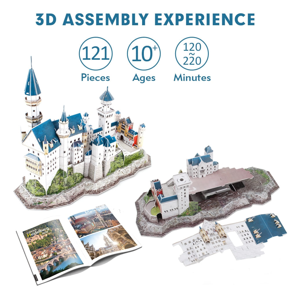 Puzzle chateau allemagne 3d