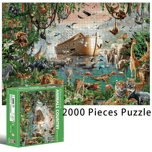 Puzzle 2000 pièces animaux sauvages