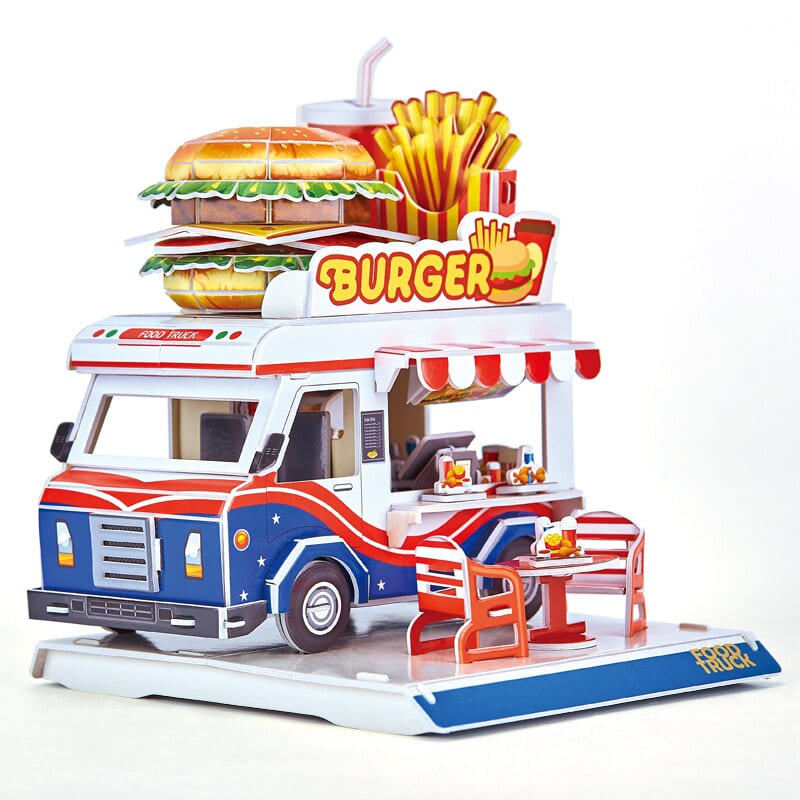 Puzzle 3d food truck