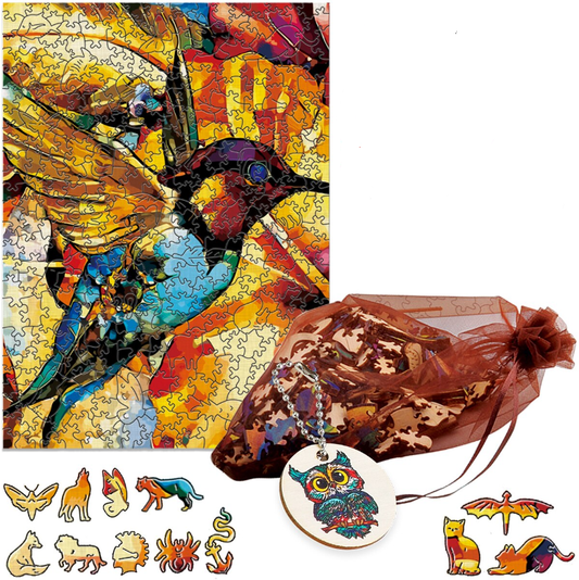 Puzzle oiseau colibri