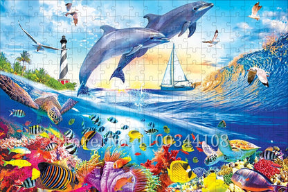 Puzzle 500 pieces dauphin