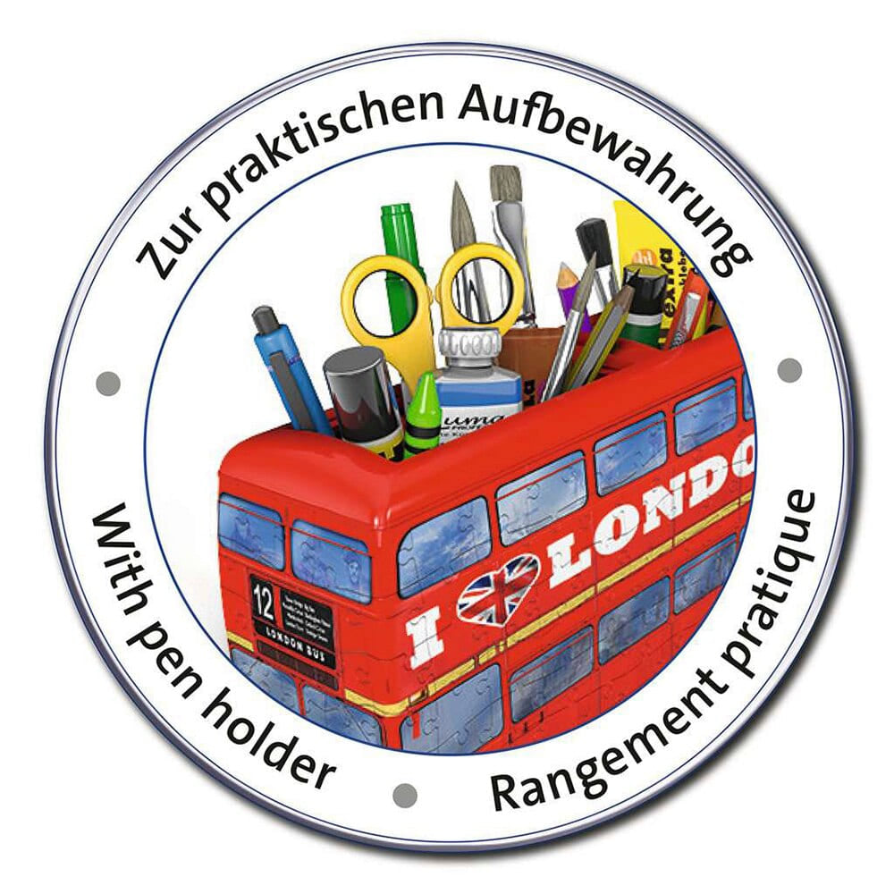 Puzzle bus londonien 3d