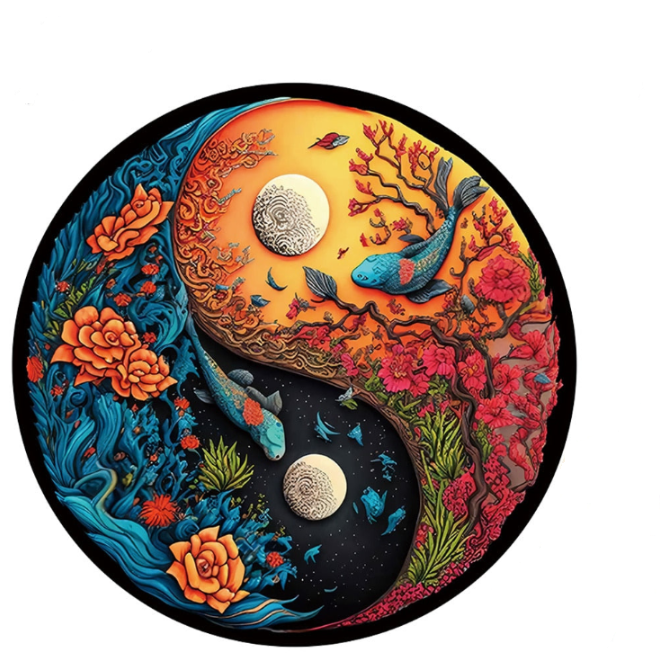 Puzzle yin yang nature 200 pieces
