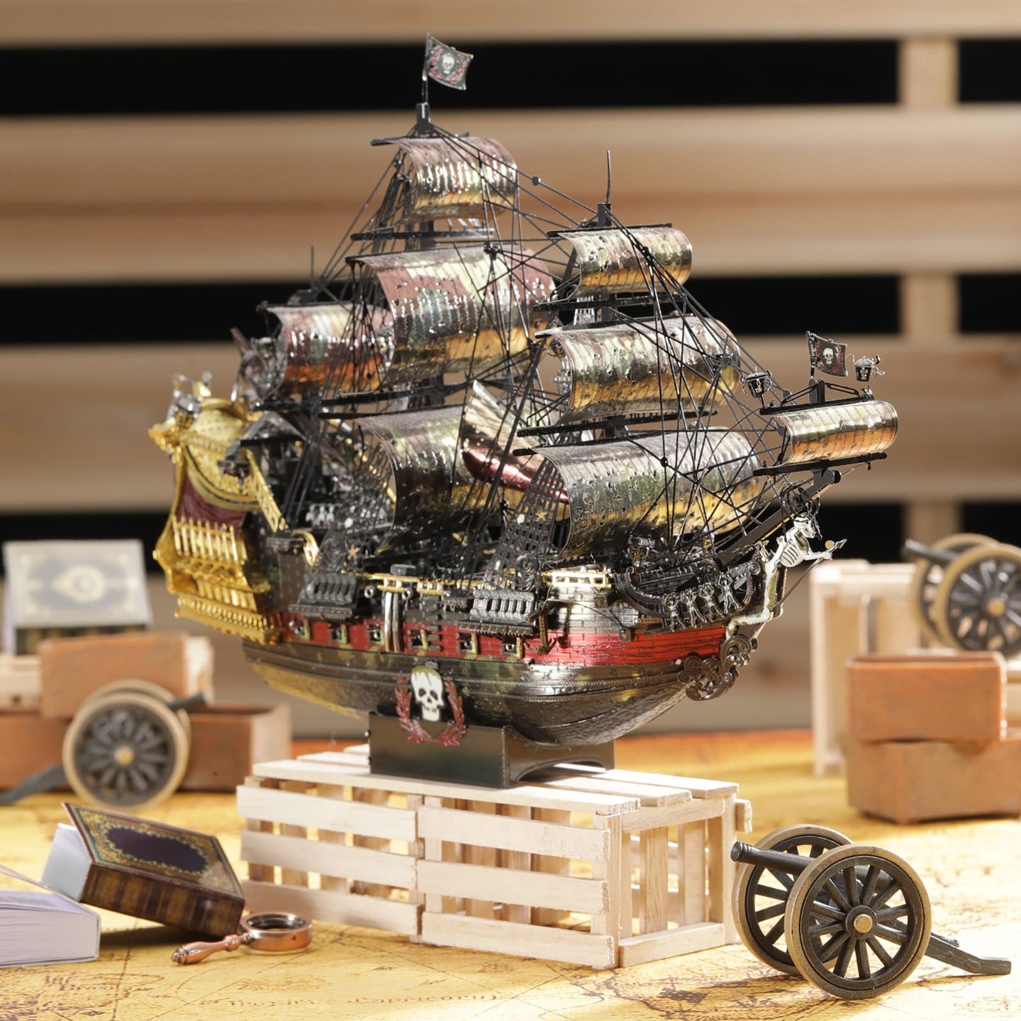 Puzzle 3d bateau pirate