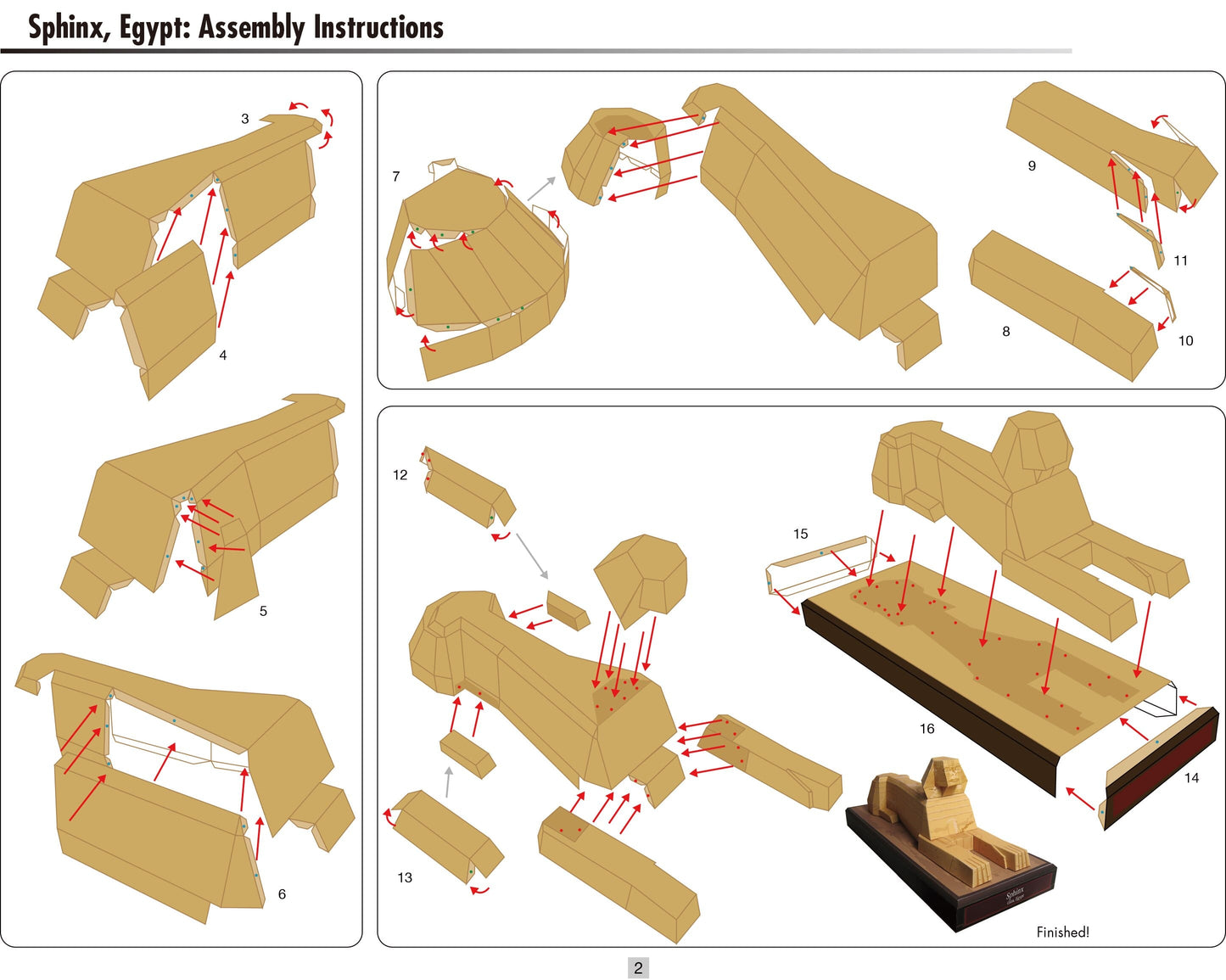 Puzzle 3d egypte