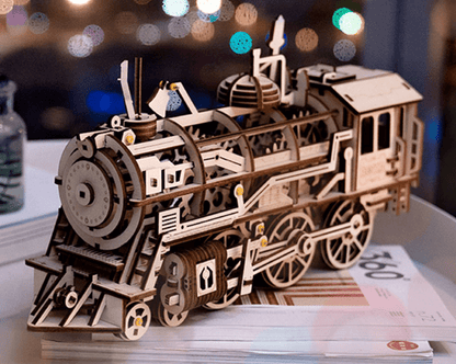 3d bois locomotive puzzle