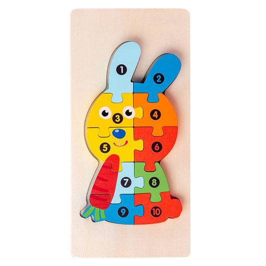 Lapin puzzle 3 ans