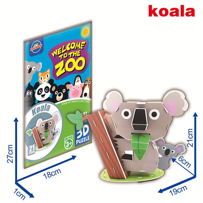 Puzzle animaux en carton