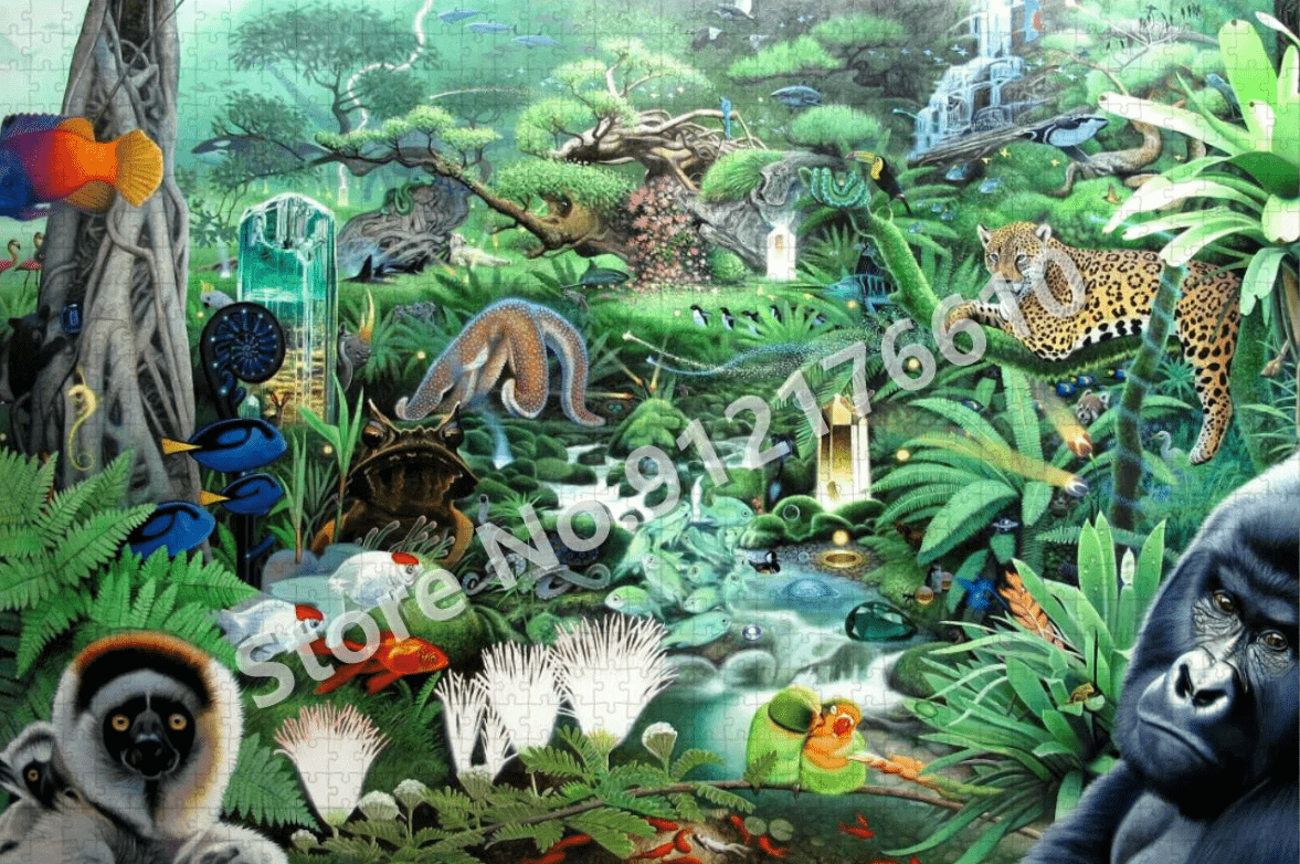 Puzzle 1000 pieces jungle