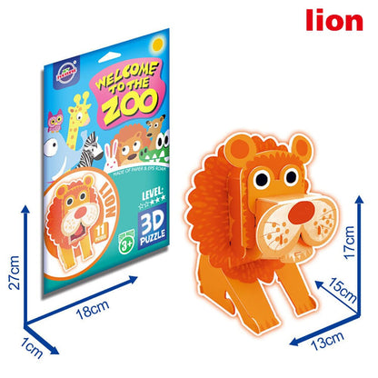 Puzzle animaux en carton