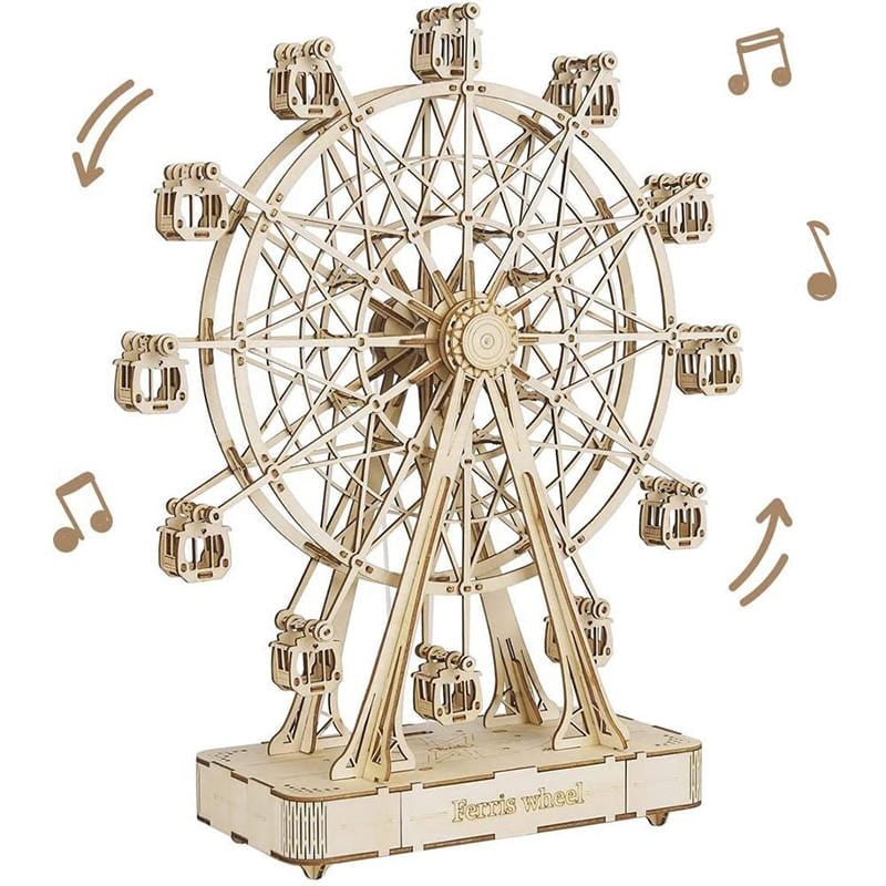 Puzzle 3d bois grande roue