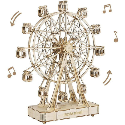 Puzzle 3d bois grande roue