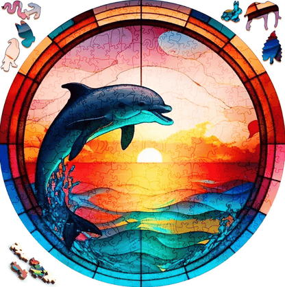 Puzzle 200 pièces dauphin