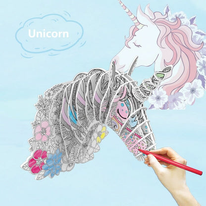 Puzzle 3d geant licorne