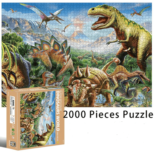 Puzzle 2000 pièces dinosaures