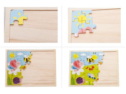 Puzzle bois animaux de la ferme