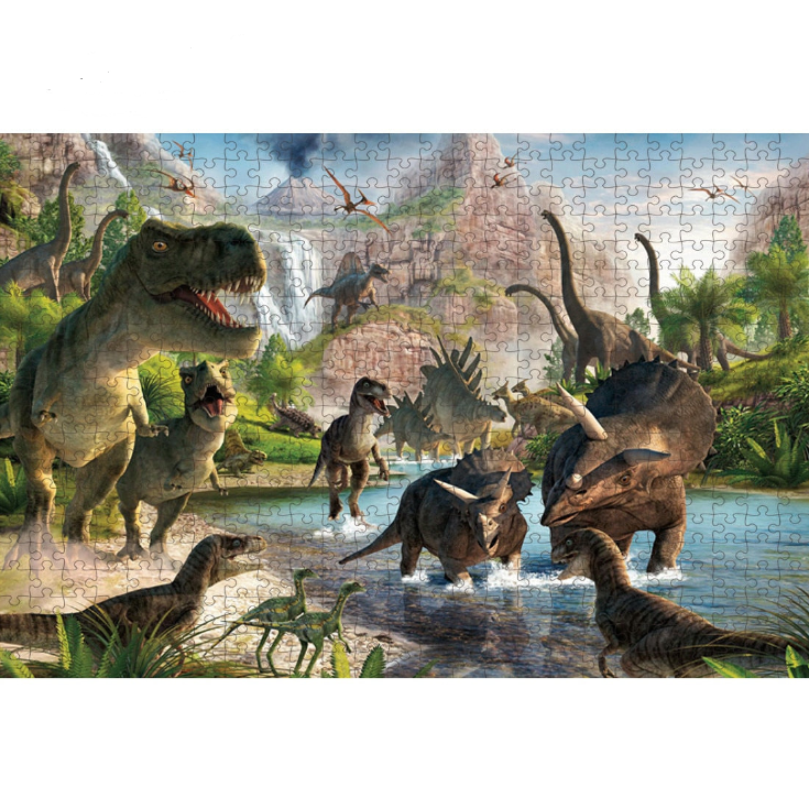 Puzzle 2000 pièces dinosaures