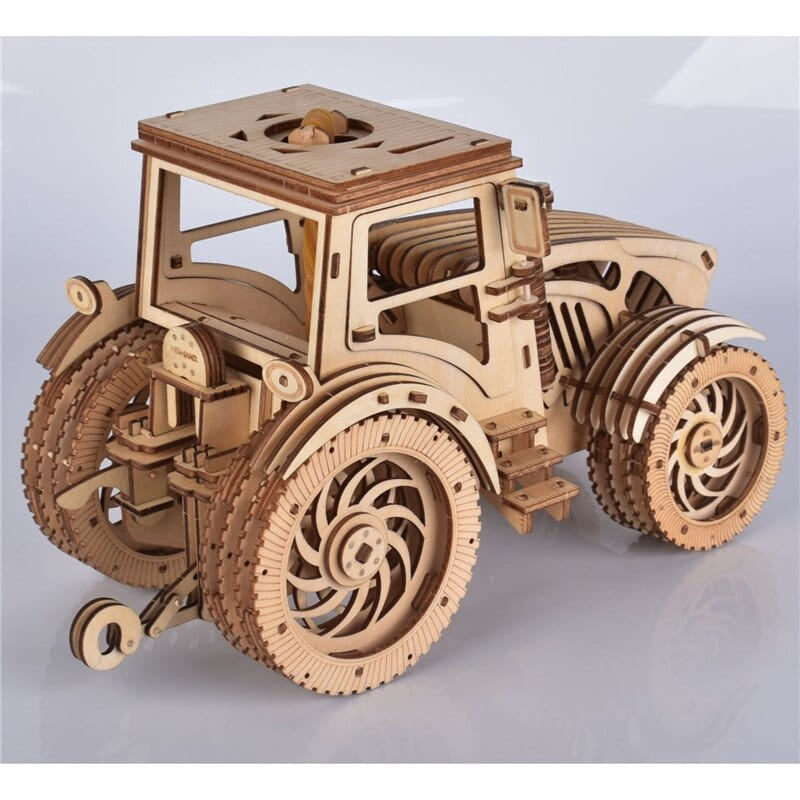 Puzzle 3d bois tracteur